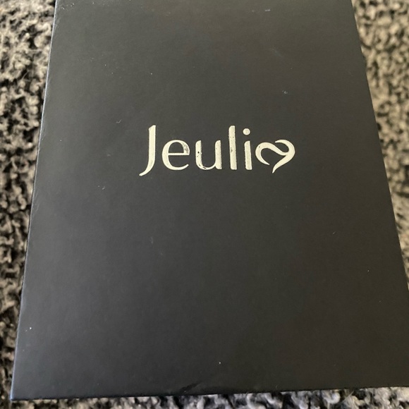 Jeulia Black Leather Watch main image 5